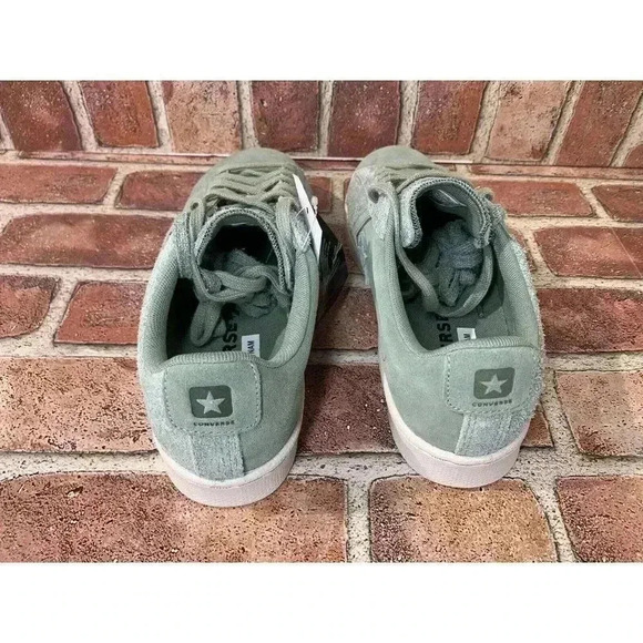 Converse Pro Leather Ox Low Top Suede Lily Pad/Pale Putty Mens Size 7.5 167889c main image 4